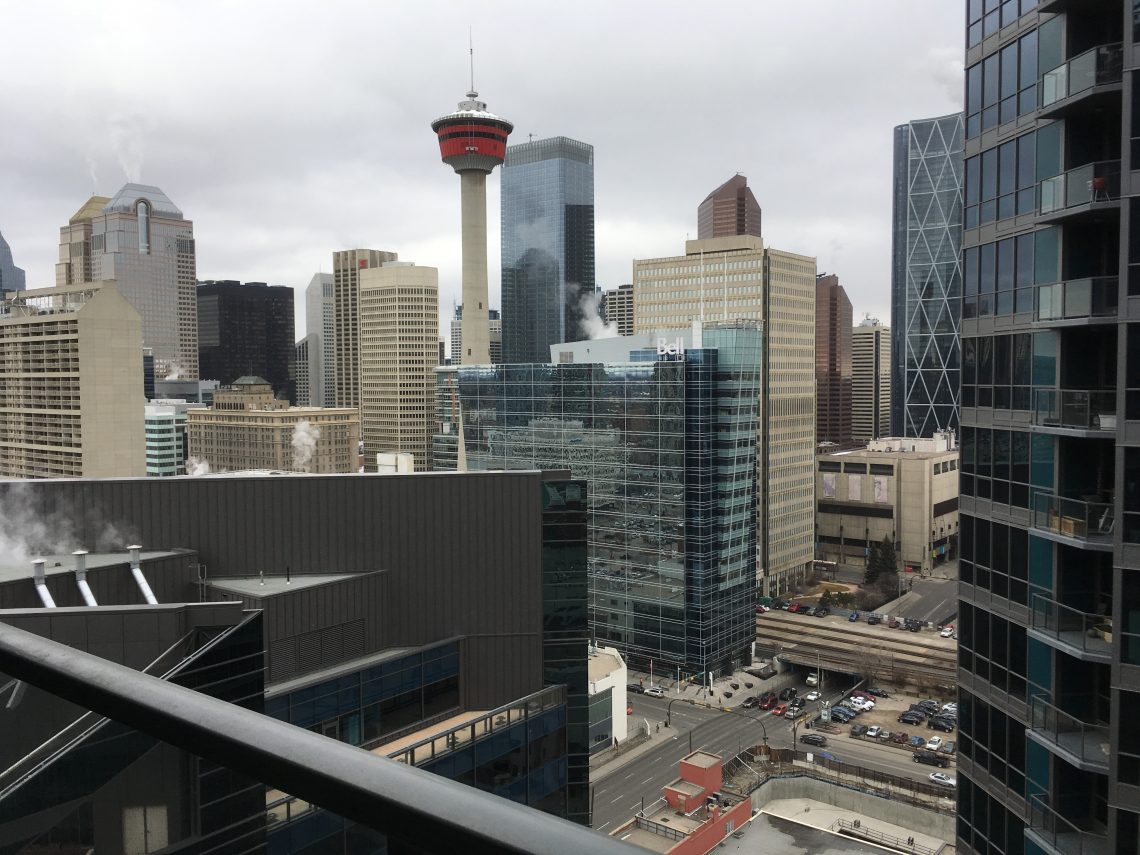 View of Calgary Tower and downtown