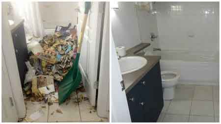 Cleaning Up Before And After At Hoarders House